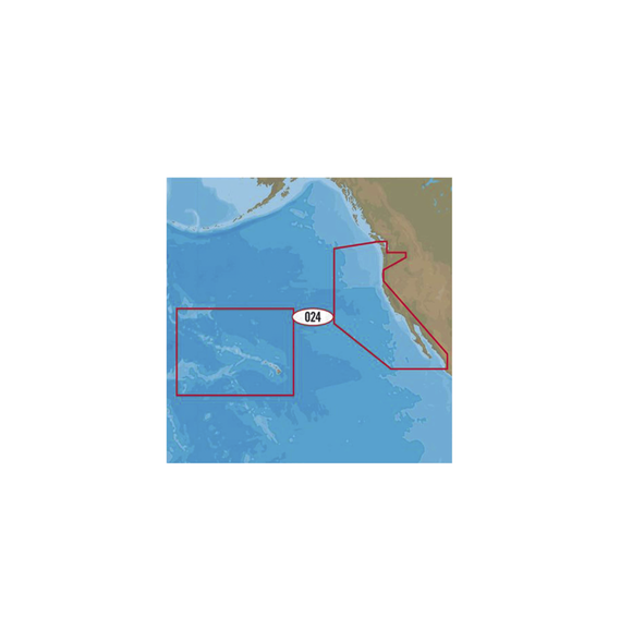 C-MAP MNAD024MS M-NA-D024-MS NA-D024 - Costa oeste de EE.UU y Hawai - 4D - AMER - Wid