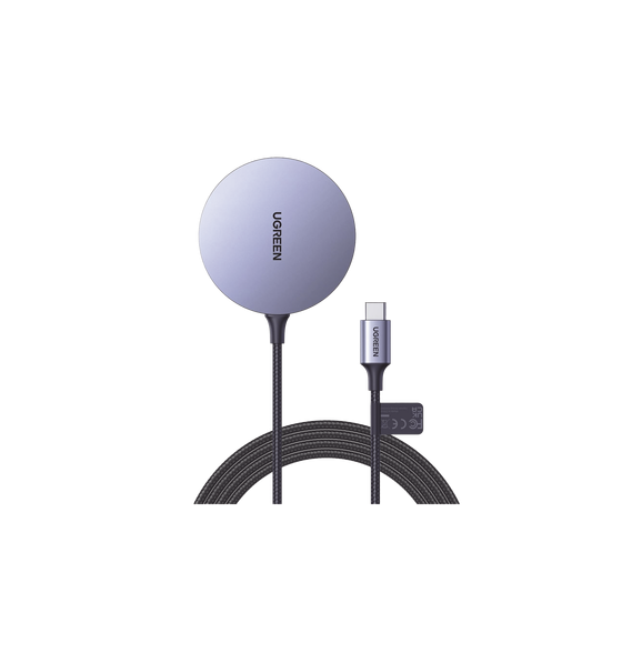 UGREEN 30233 30233 Cargador Inalámbrico Magnético | 15W | Tecnología Magsafe | Qi | C