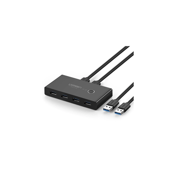 UGREEN 30768 30768 Conmutador USB para Compartir 4 Puertos USB 3.0 a 2 PC ?s | Cambio