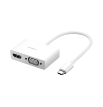 UGREEN 30843 30843 Adaptador USB C a HDMI VGA | Compatible con Thunderbolt 3 | USB 3.