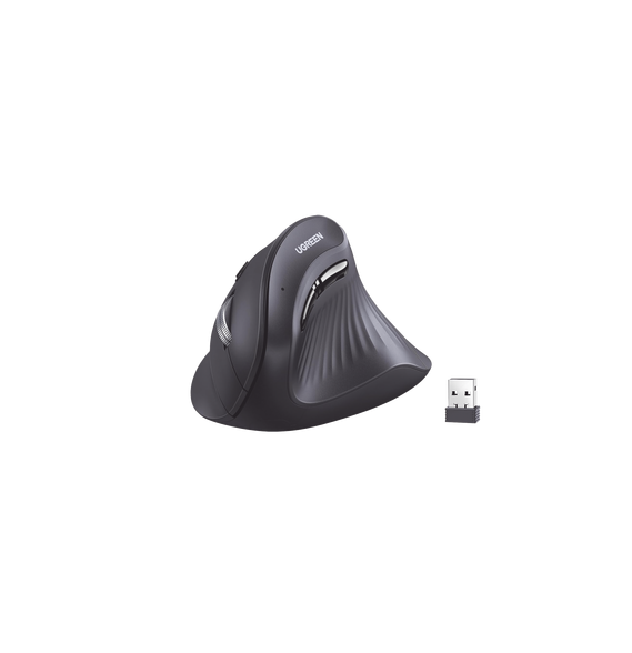 UGREEN 25444 25444 Mouse Inalámbrico en Angulo Vertical | 2.4G  Bluetooth | Conecta 3
