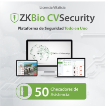 ZKTECO ZKCVTAP50 ZKCVTAP50 Licencia para ZKBio CVsecurity permite gestionar hasta 50