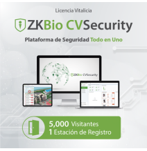 ZKTECO ZKCVVISP15K ZKCVVISP15K Licencia para ZKBio CVsecurity permite la gestion de 5