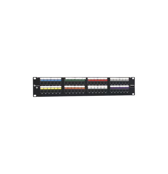 SIEMON HD648 HD6-48 Patch Panel UTP HD6 de 48 puertos Precargado con Jacks Categoría
