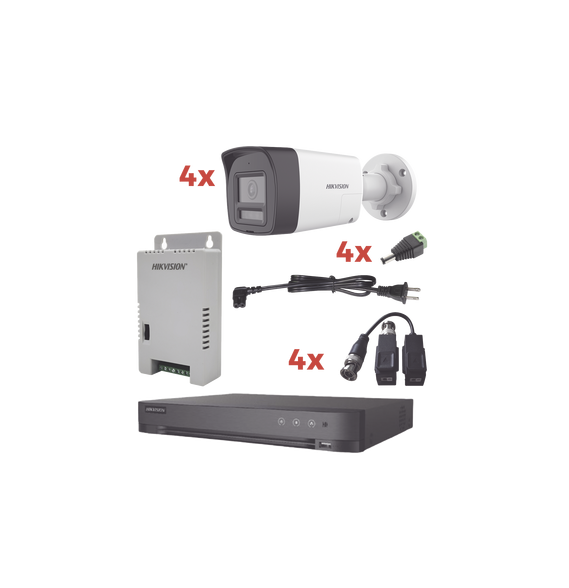 HIKVISION KH1080P4BTWA KH-1080P-4B-TWA Kit Audio Bidireccional TurboHD 1080p / DVR 4