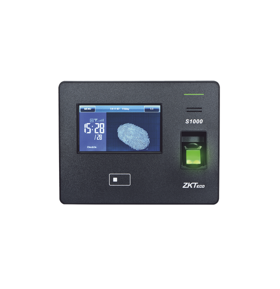 ZKTECO S1000Z S-1000Z Terminal Biométrica IP 20 000 Huellas Touch Screen Tiempo y Asi