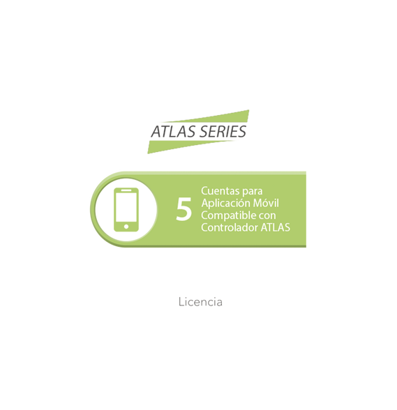 ZKTECO ATLASAPP5 ATLAS-APP5 Licencia de 5 cuentas para aplicación Móvil compatible co
