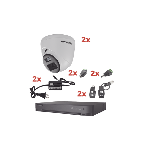 HIKVISION KH1080P2ETWA KH-1080P-2E-TWA Kit Audio Bidireccional TurboHD 1080p / DVR 4