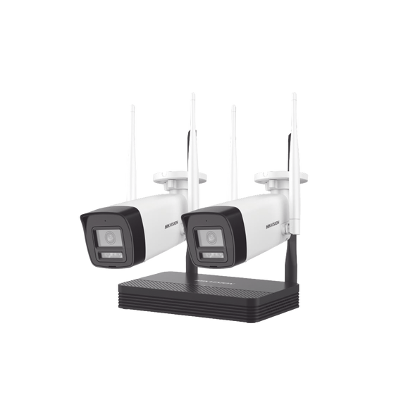 HIKVISION NKS424W0H NKS424W0H Kit IP Inalámbrico 4 Megapixel / NVS 4 Canales / 2 Cáma
