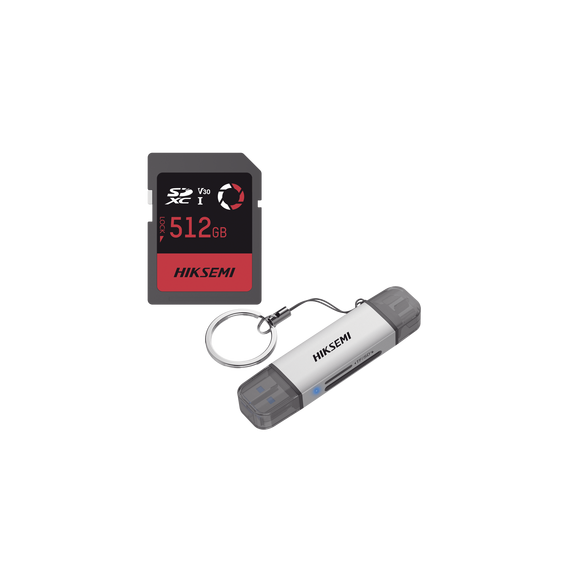 HIKSEMI by HIKVISION HSSDE30512GFREE HSSDE30/512G/FREE Kit de Memoria SD de 512G para