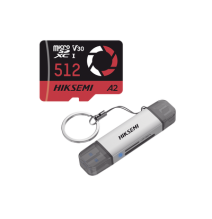 HIKSEMI by HIKVISION HSTFE3512GFREE HSTFE3/512G/FREE Kit de Memoria MicroSD de 512G p