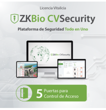 ZKTECO ZKCVACP5 ZKCVACP5 Licencia para ZKBio CVsecurity permite gestionar hasta 5 pue