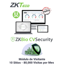 ZKTECO ZKBIOCVVISP108W - Licencia para gestión de Visitas en BioCVSecurity / 80 000 V