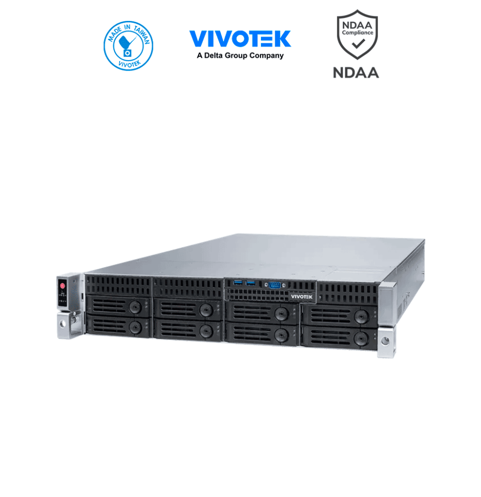 VIVOTEK NR9581-v3 - Grabador de video IP NVR 32 canales  8 bahias  VSS Pro integrado