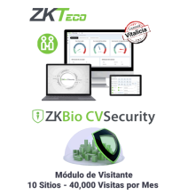 ZKTECO ZKBIOCVVISP104W - Licencia para gestión de Visitas en BioCVSecurity / 40 000 V