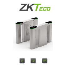 ZKTECO FBL6000PRO - Barrera Peatonal Tipo Flap Bidirecc. / 2 Chasis Acero SUS304 / Al