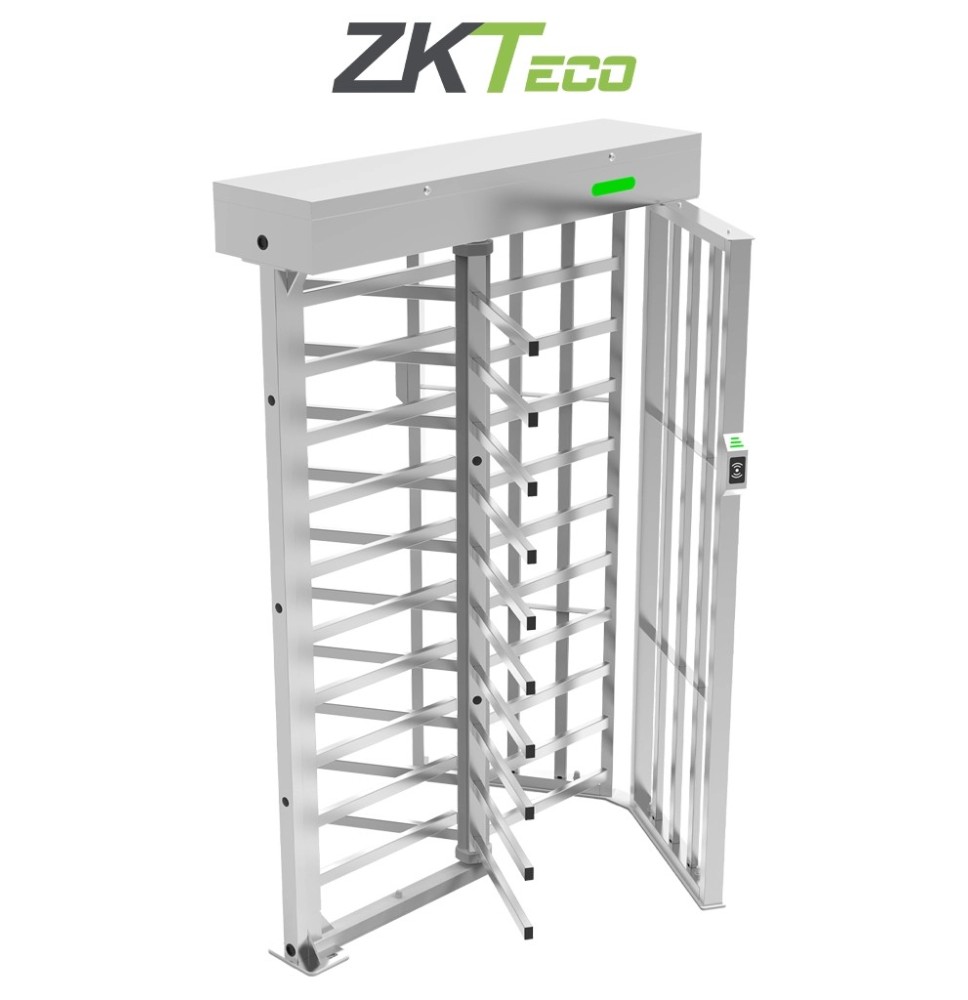 ZKTECO FHT3300 - Torniquete modular de Altura Completa  Acero Inoxidable SUS304  IP54