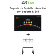 ZKTECO IWB86BPAQ - Paquete de Pantalla Digital Interactiva de 86 pulgadas IWB86B con