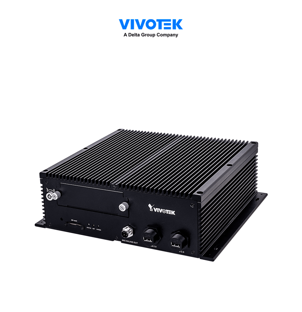 VIVOTEK NV9311PRJ45 - NVR móvil 8 canales H.264  H.265 con  1 bahía 2.5    1 uplink R