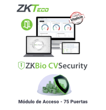 ZKTECO ZKBIOCVACP75 - Licencia Vitalicia para 75 Puertas en Control de Acceso  BioCVS