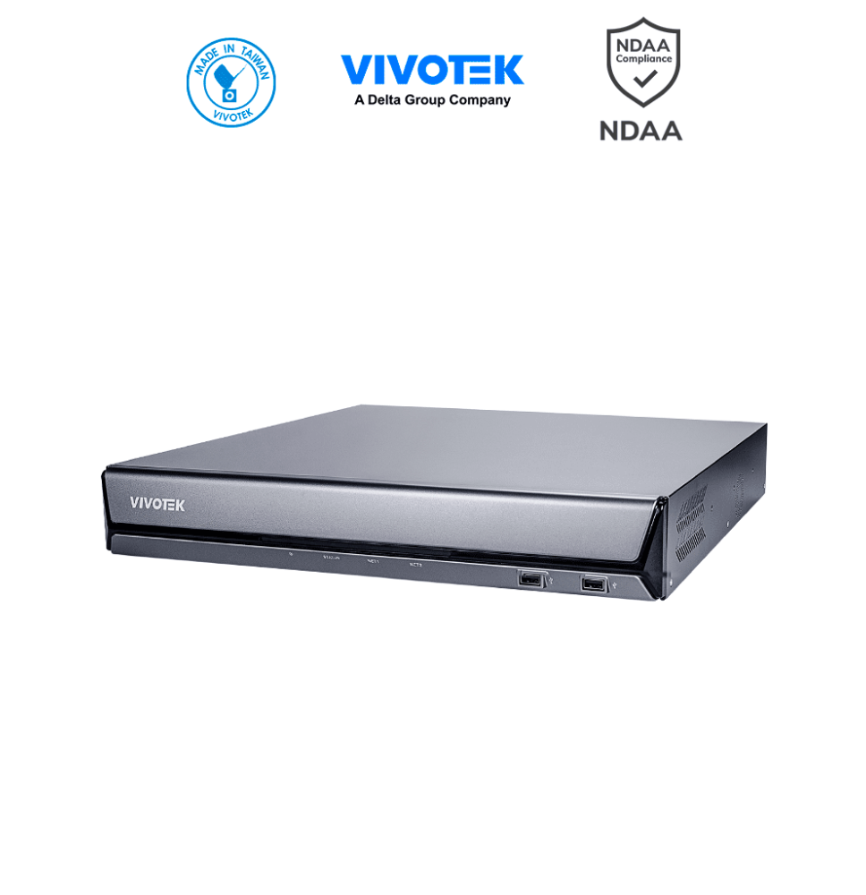 VIVOTEK ND9542P - Grabador NVR 32 Canales 16 Puertos PoE  4 Bahias  Deep Search  Smar