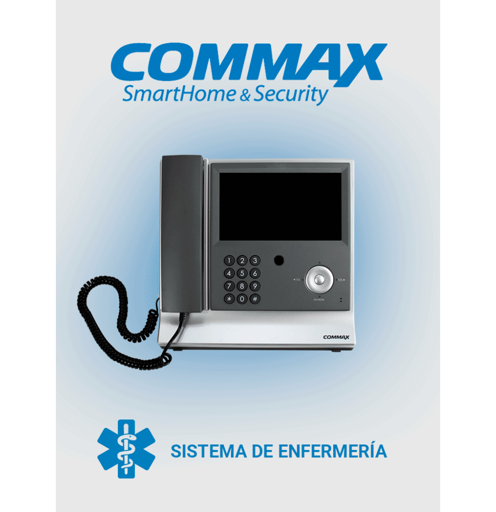 COMMAX JNS70MN - Unidad de intercomunicación por voz para sistema de llamado de enfer