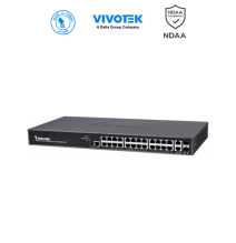 VIVOTEK AW-GEV-264B-370 - Switch PoE Administrable con 24 puertos PoE GE RJ45  2 puer