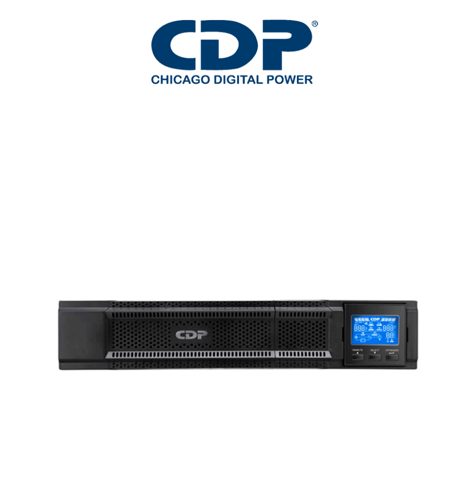 CDP UPO11-1RT AX - UPS de 1000VA y 1000W con 8 terminales  4 programables  pantalla L