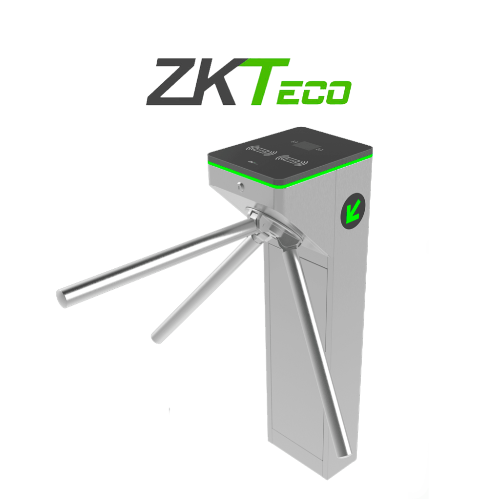 ZKTECO MTS1000 - Torniquete Bidireccional / Acero SUS304  / 110V / 25 x min / Carril