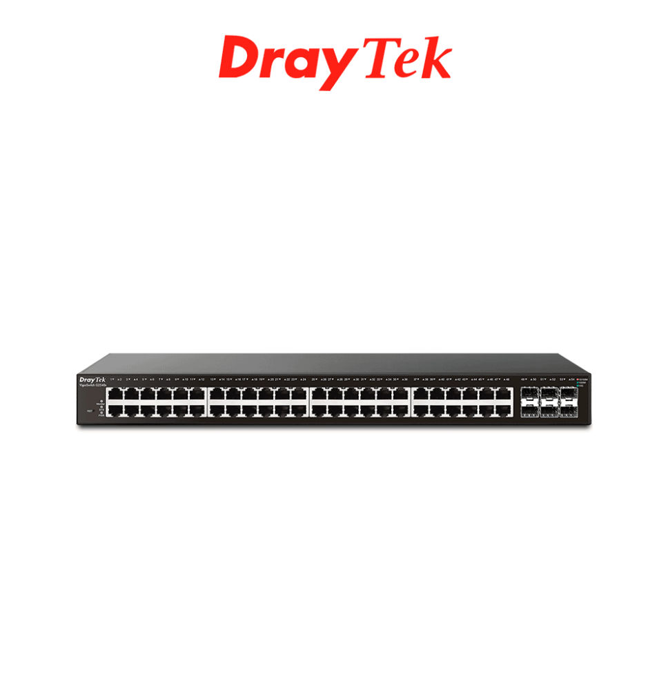 DrayTek VigorSwitch G2540xs - Switch Gigabit Ethernet Administrable Capa 2 con 48 pue