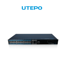 UTEPO UTP7224EPOEL2 - Switch PoE industrial para videovigilancia  24 puertos FE AF/AT