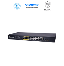 VIVOTEK AW-FGT-180D-250 - Switch PoE no administrable con 16 puertos PoE FE RJ45  2 p