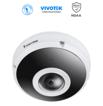 VIVOTEK FE9380HV - Cámara IP fisheye exterior 5 MP  H.265  panorámica 360  Smart IR