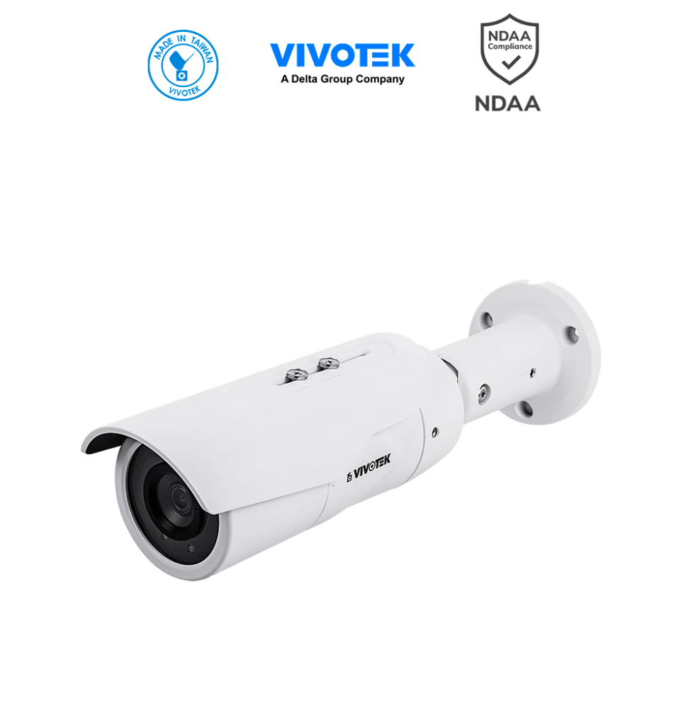 VIVOTEK IB9389-EH-v2 - Cámara IP bullet exterior 5 MP  H.265  lente fijo 3.6mm  WDR P