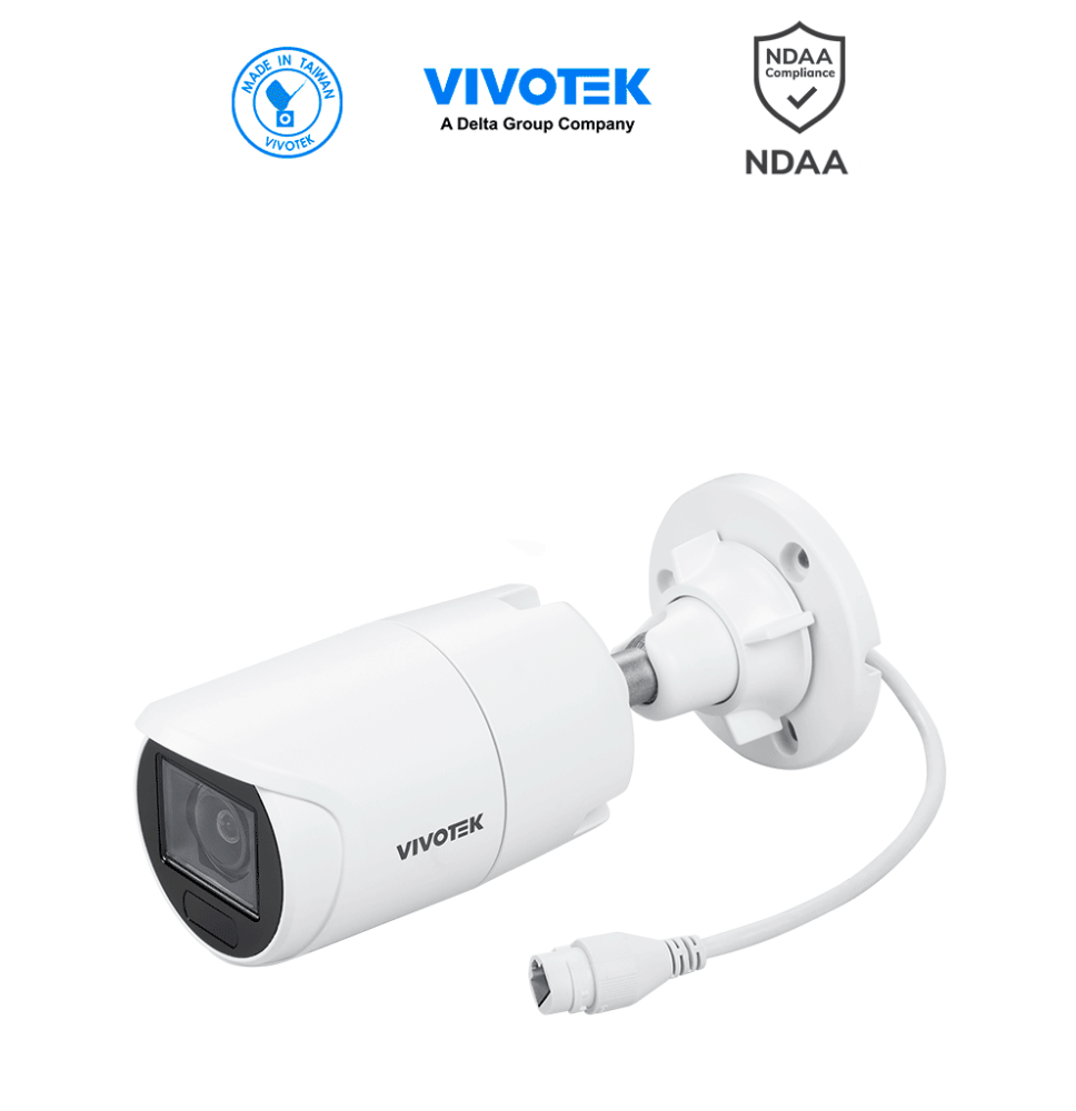 VIVOTEK IB9383-HTV - Cámara IP Bullet exterior 5 MP  Lente Varifocal Remoto 2.8-12mm