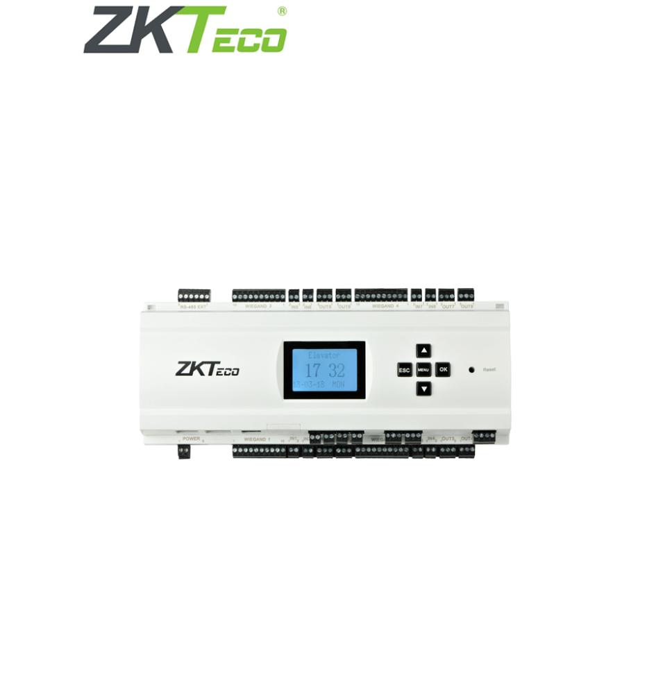 ZKTECO EC10 - Panel para Control de Elevadores / 10 Pisos / 3 000 Huellas / 30 000 Ta