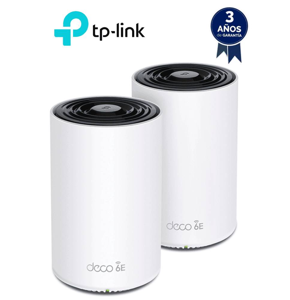 TP-LINK - DECO XE75(2-Pack) / Sistema Wi-Fi 6E Mesh AI Triple Banda AXE5400 / Paquete