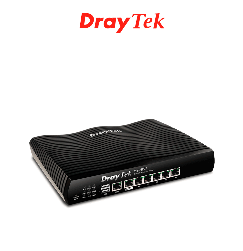 DRAYTEK VIGOR2927- Ruteador Multi-WAN balanceador de cargas con 1 puerto WAN GE RJ45