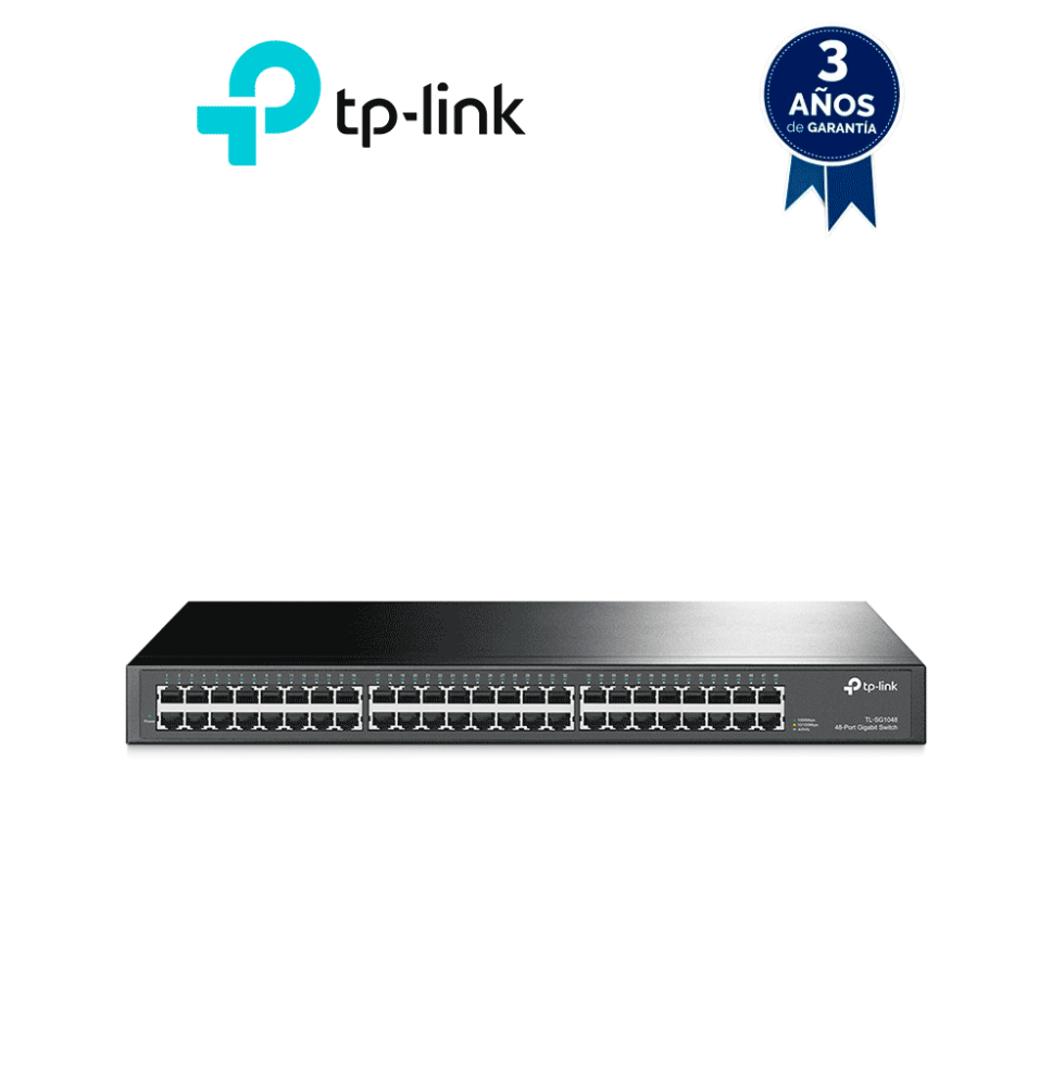 TP-LINK TL-SG1048 - Switch Gigabit no administrable de 48 puertos 10/100/1000 Mbps. T