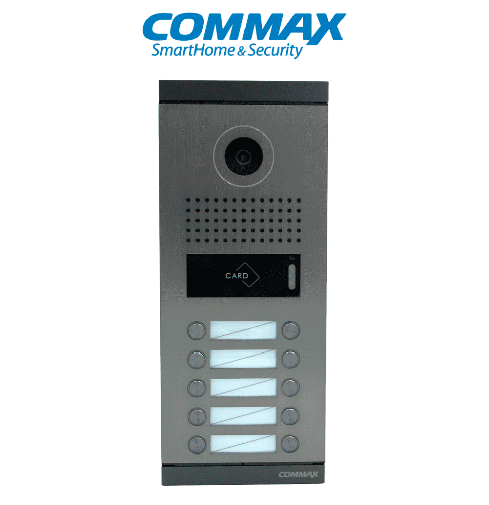 COMMAX DRC10MLRF1 - Frente de Calle para 10 Departamentos con Conexión Directa de 4 H