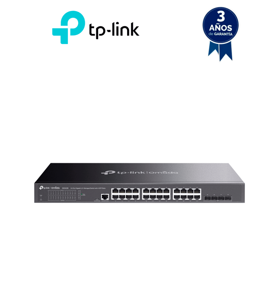 TP-LINK TL-SG3428 - Switch Omada SDN administrable con 24 puertos Gigabit y 4 puertos