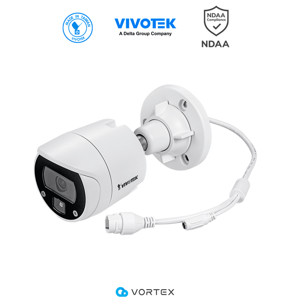 VIVOTEK IB639 - Cámara IP VORTEX Essential Series bullet exterior 2 MP  con lente fij