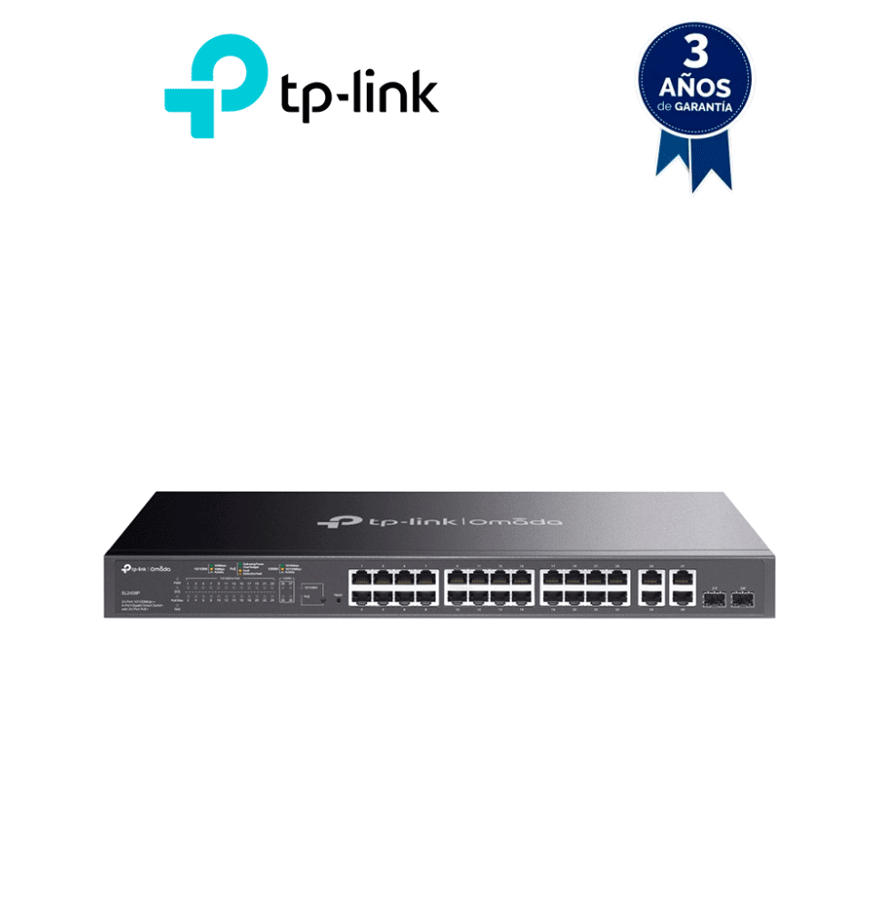 TP-LINK SL2428P - Switch PoE+ JetStream SDN administrable con 24 puertos 10/100 Mbps