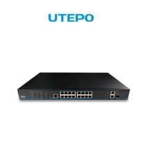 UTEPO UTP1SW1602TSPOE - Switch PoE  16 puertos PoE Fast Ethernet  1 puerto combo Giga