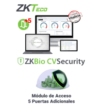 ZKTECO ZKBIOCVACADDONP5 - Modulo Vitalicio de Control de Acceso para Agregar 5 Puerta