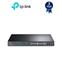 TP-LINK TL-SG1218MPE - Switch JetStream con 16 puertos 10/100/1000Mbps y soporte PoE