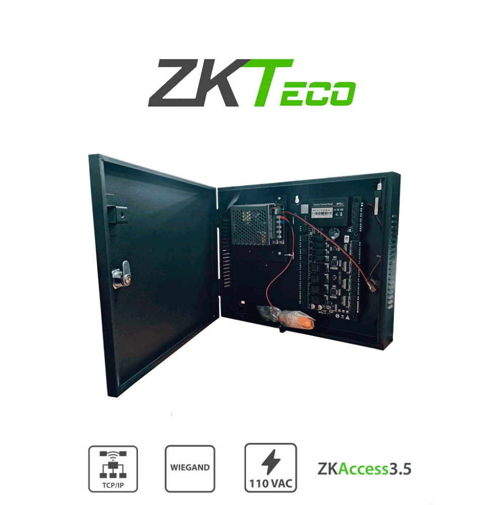 ZKTECO C3400B - Control de Acceso Profesional / 4 Puertas / 4 Lectoras / PULL / Gabin