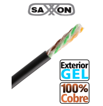 SAXXON OUTPCAT6GCOPEXT- Bobina de Cable UTP Cat6 100% Cobre con Gel/ 305 Metros/ Uso