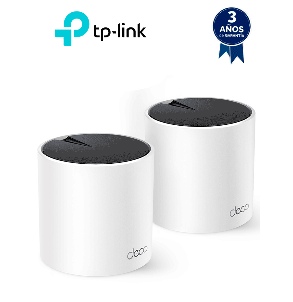 TP-LINK - DECO X55(2-pack) / Sistema Wi-Fi 6 Mesh AI Doble Banda AX3000 / Paquete con