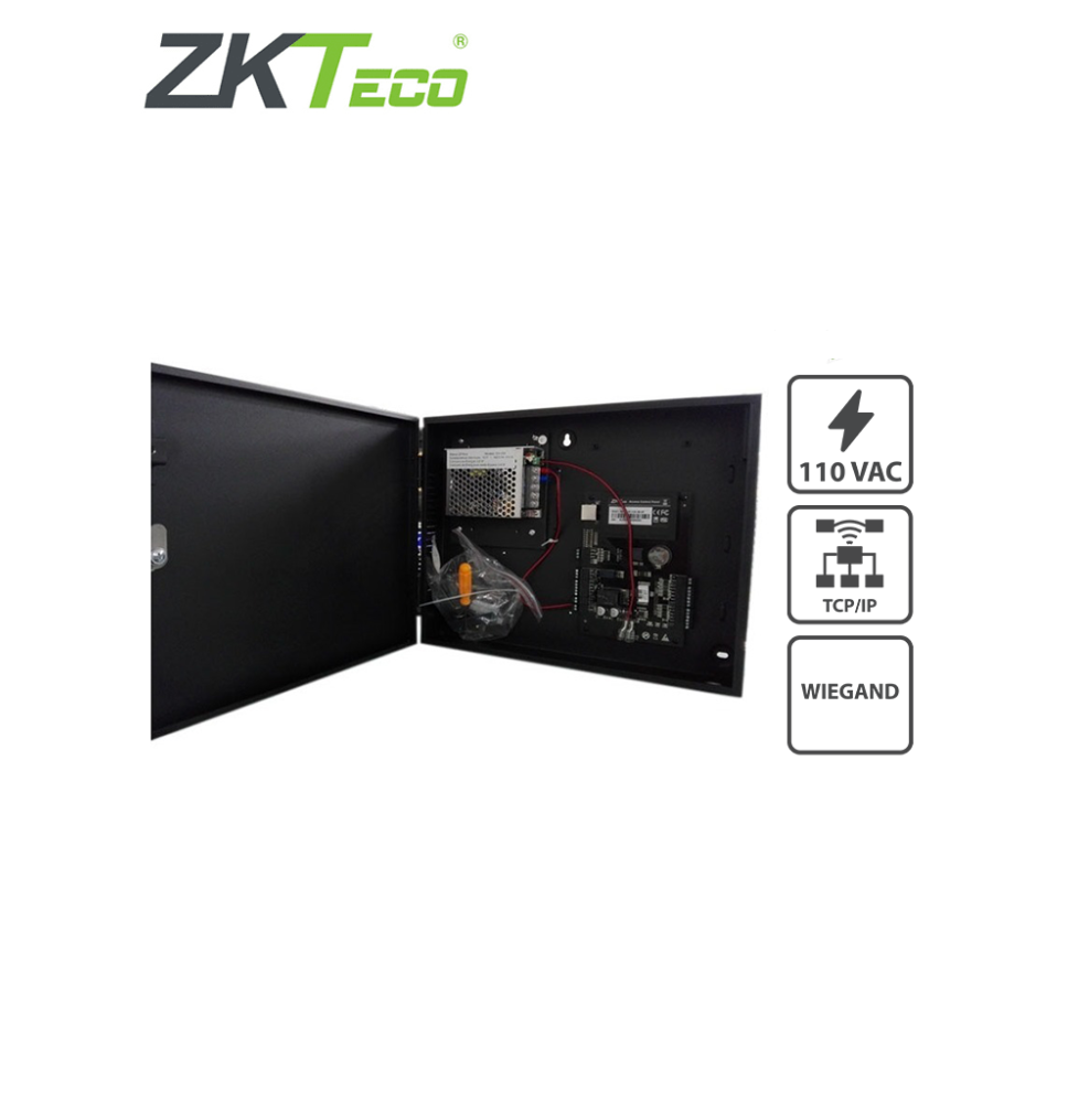 ZKTECO C3200B - Control de Acceso Profesional / 2 Puertas / 4 Lectoras / PULL / Gabin